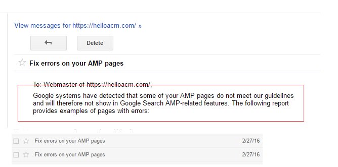 google-webmaster-fix-errors-on-your-amp-pages WordPress 博客使用 AMP 移动加速的技术和技巧 Adsense 广告 AMP 移动优化加速 wordpress 技术 程序设计 网站信息与统计 