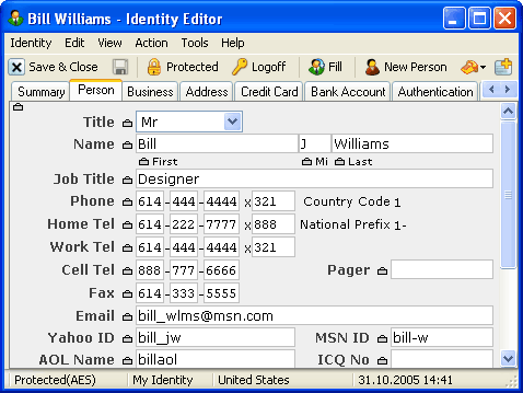 Identity Editor