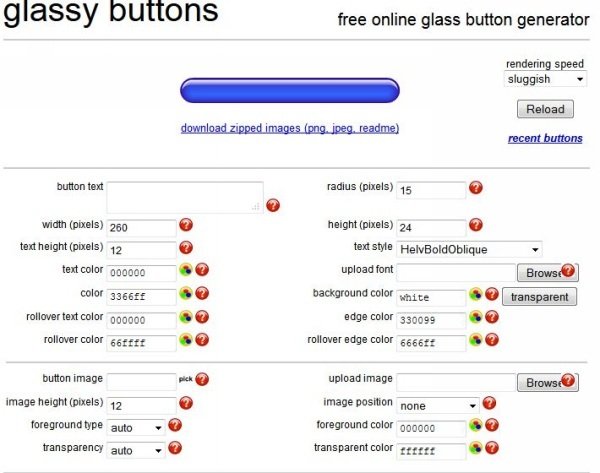 Glassy Buttons